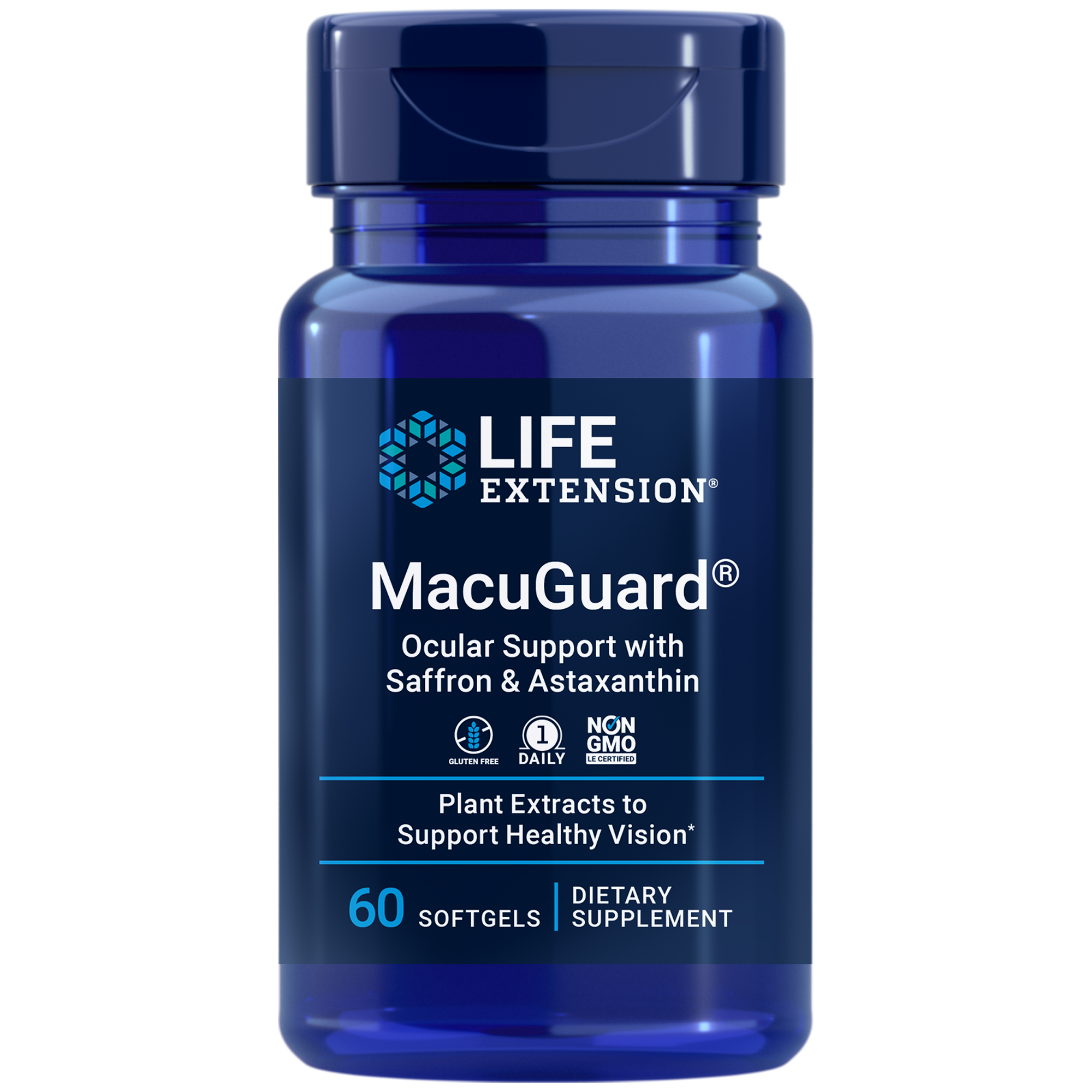 Life Extension MacuGuard w/ Saff & Astax 60 softgels