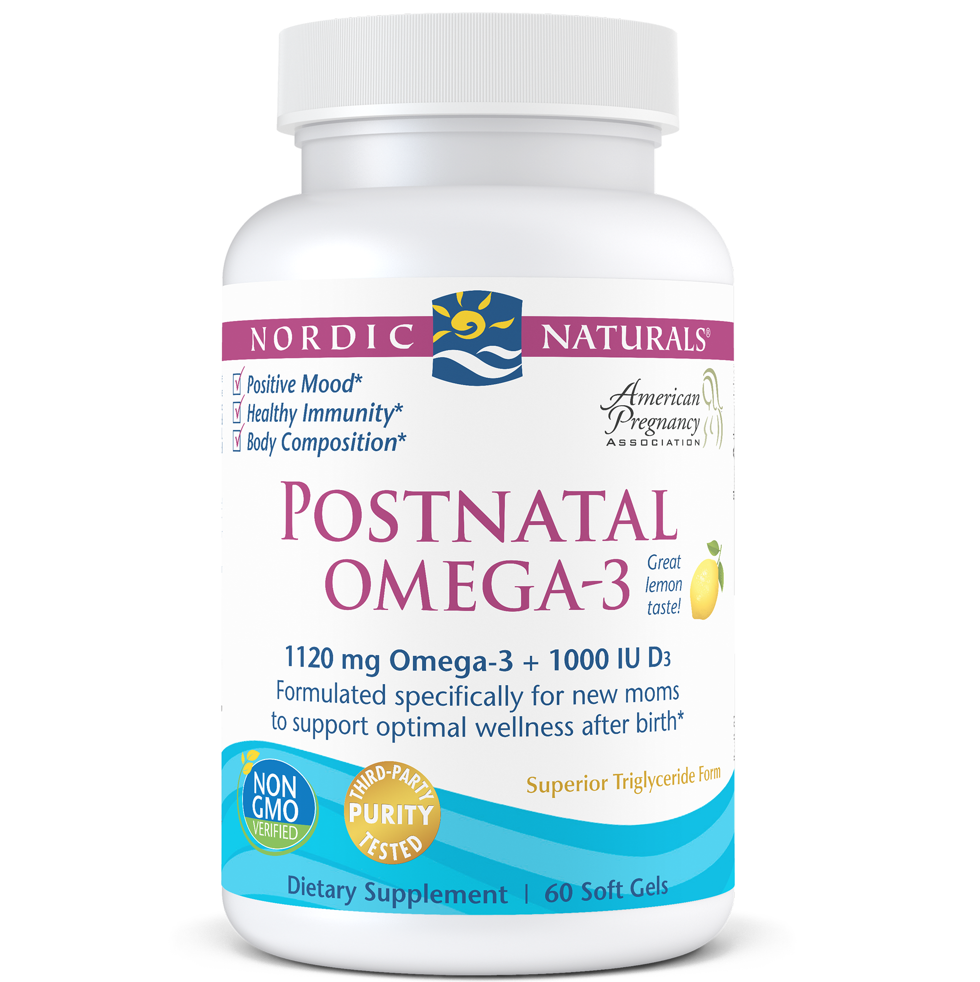 Nordic Naturals Postnatal Omega-3 60 softgels