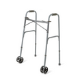 Medline Extra Wide Bariatric Walker with Wheels - 600 lb Capacity