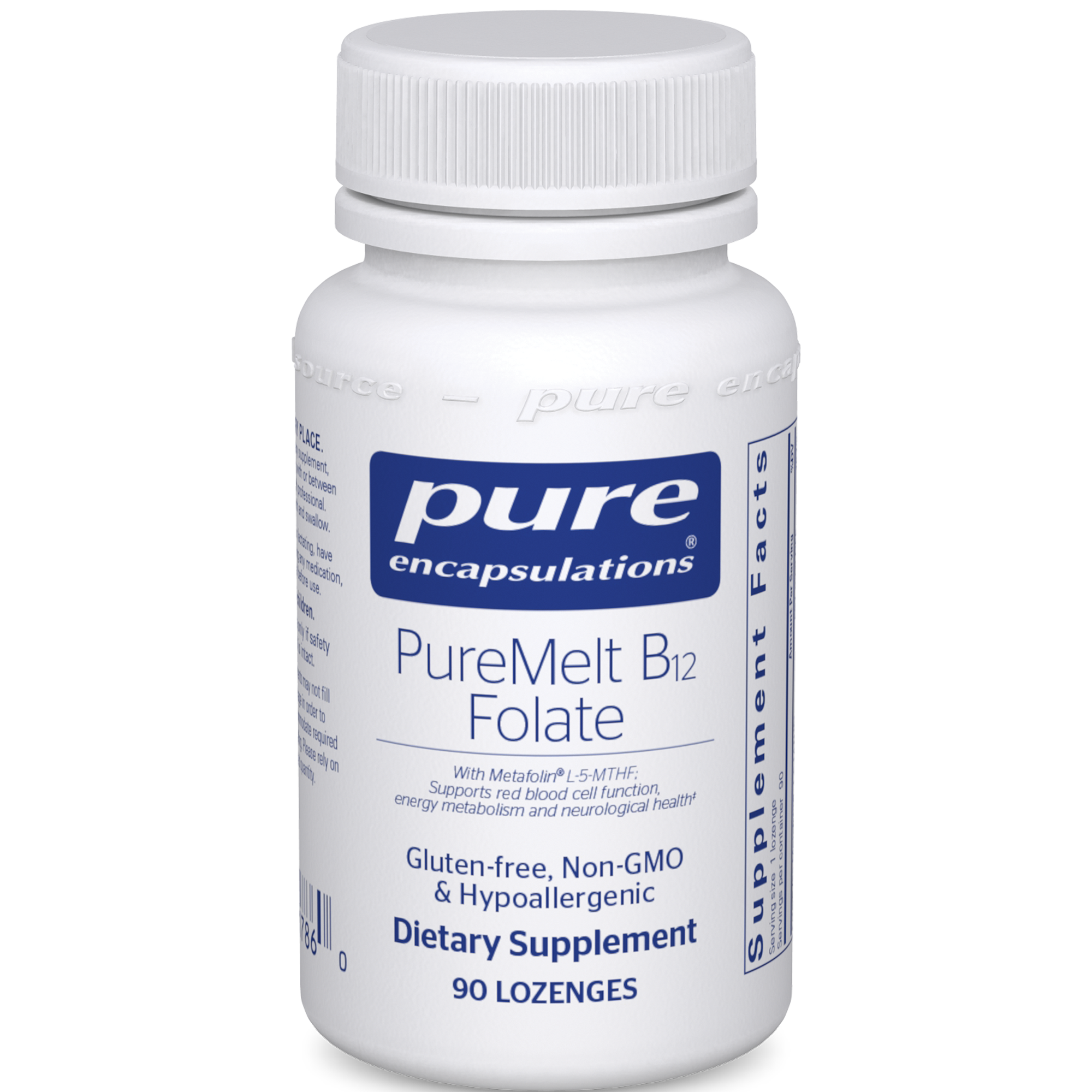 Pure Encapsulations PureMelt B12 Folate 90 lozenges