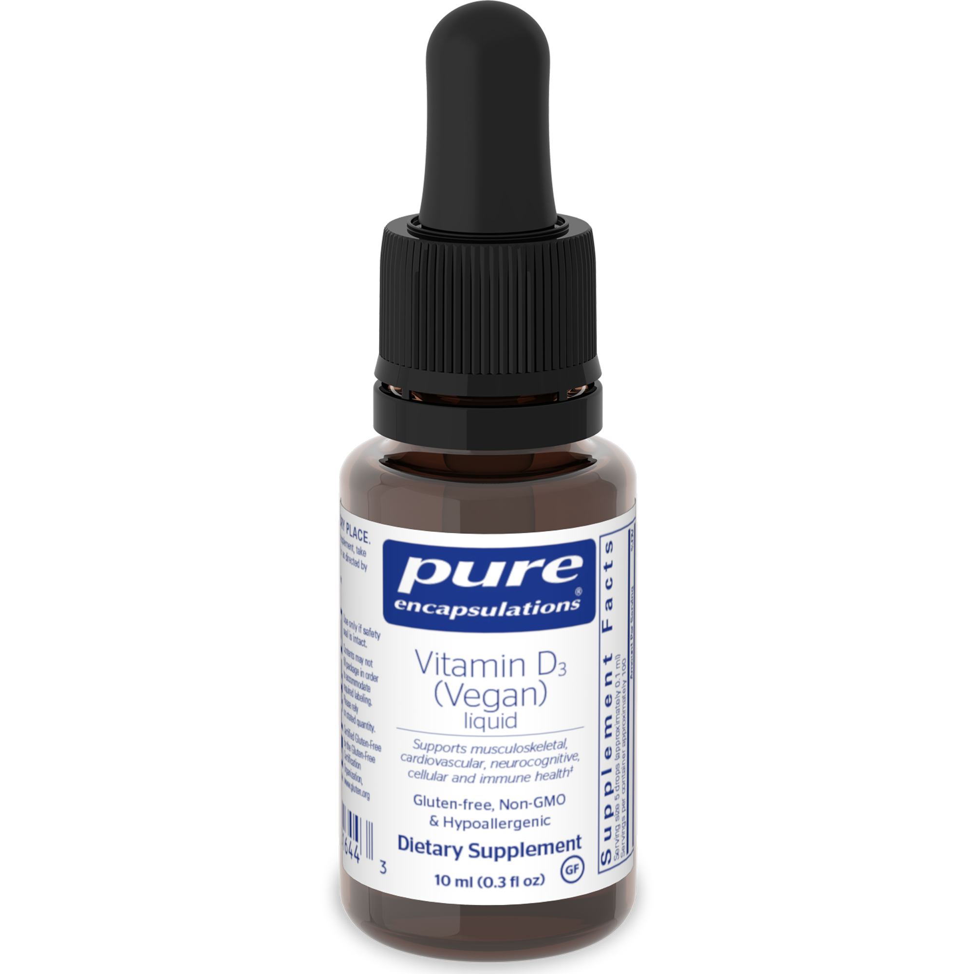 Pure Encapsulations Vitamin D3  Liquid Vegan .3 fl oz
