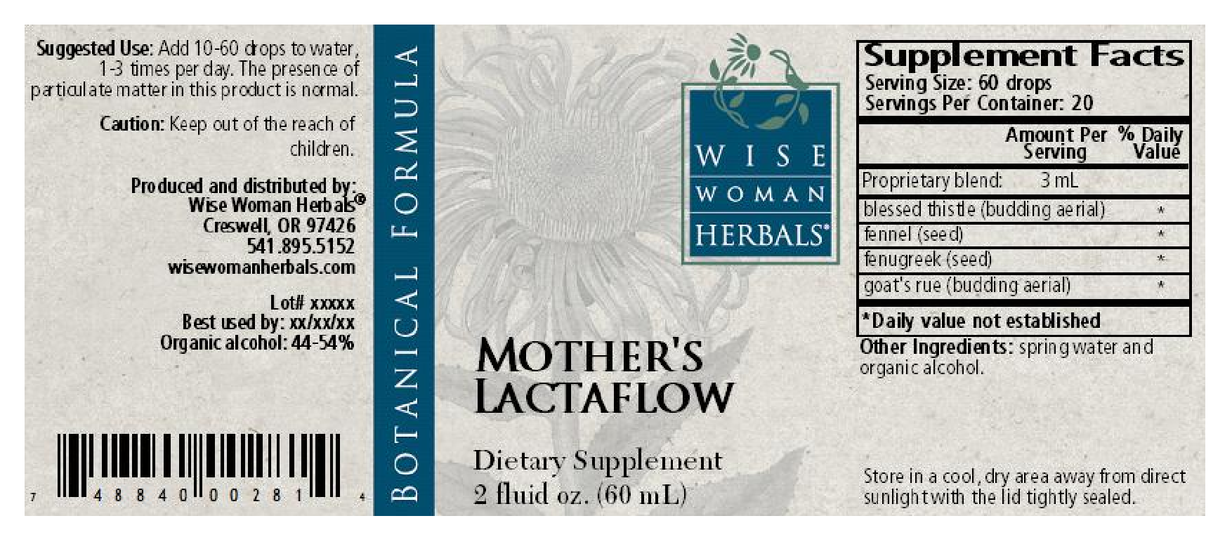 Wise Woman Herbals Mothers Lactaflow