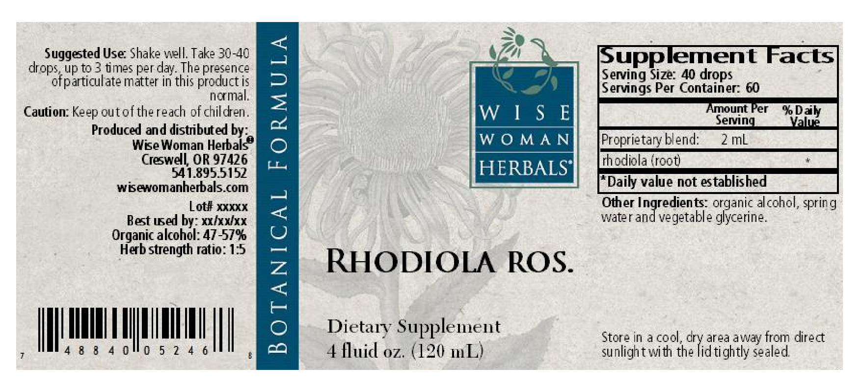 Wise Woman Herbals Rhodiola