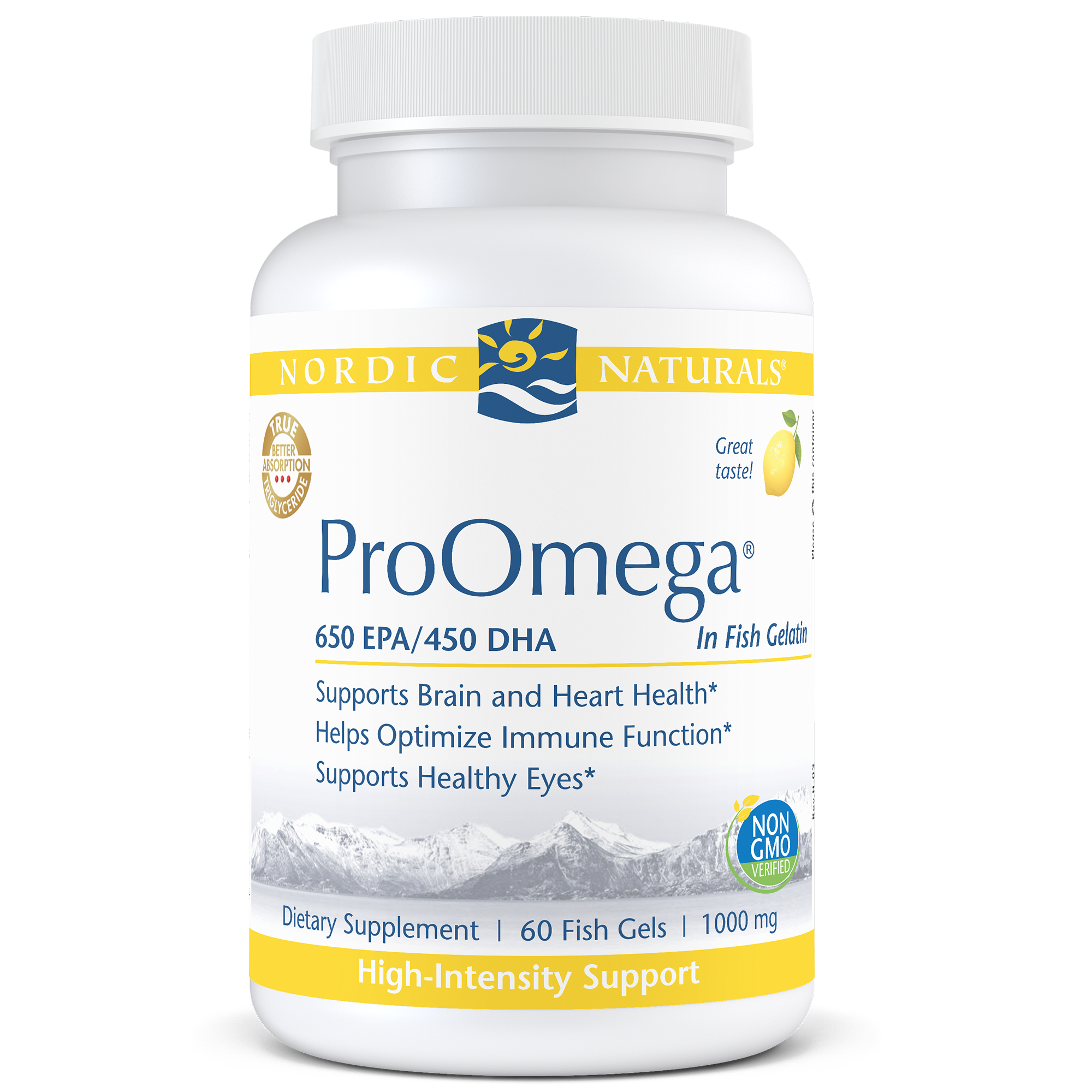 Nordic Naturals ProOmega Lemon 60 fish gels