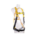 Guardian Fall Protection 37006 Full Body Harness, Black/Yellow