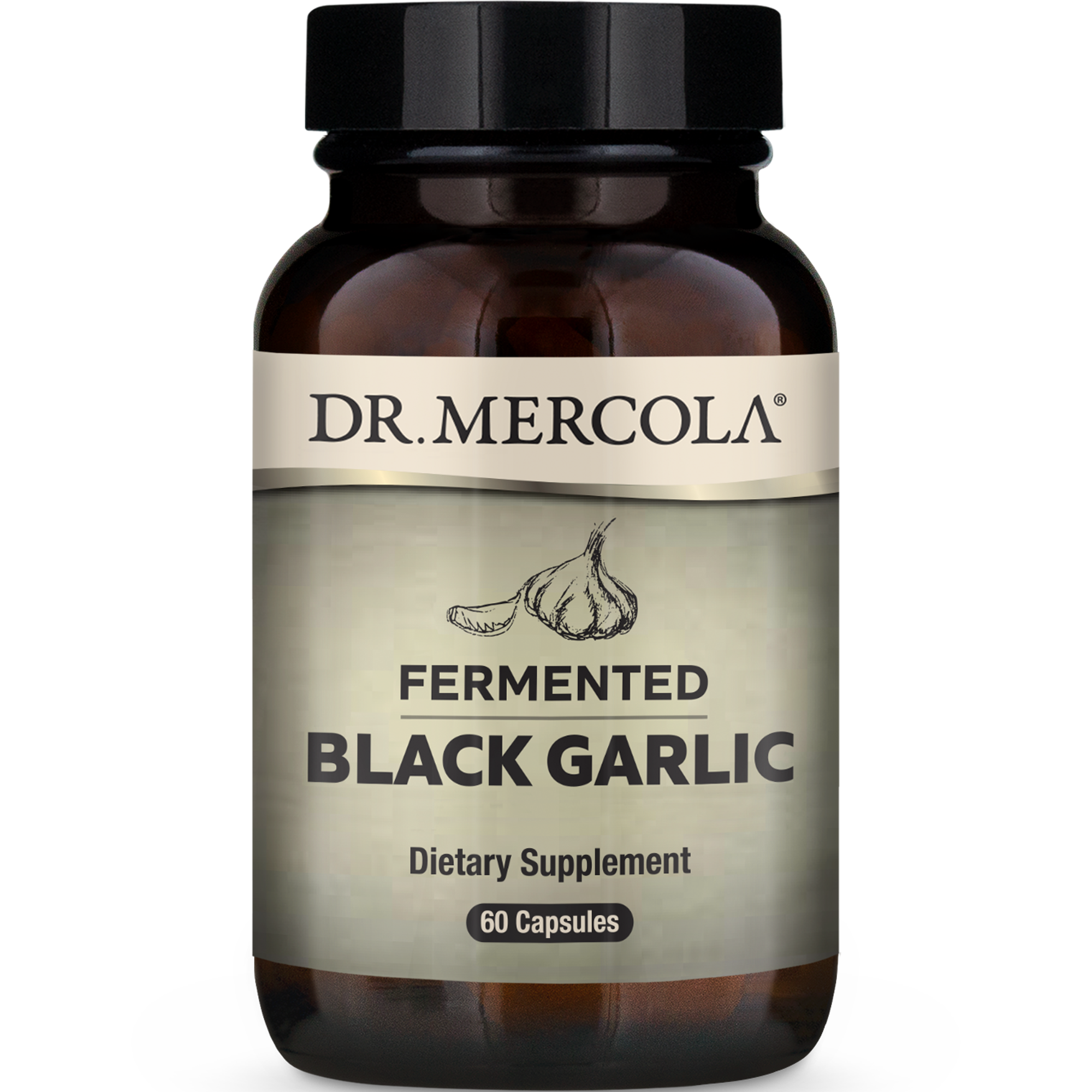 Dr. Mercola Fermented Black Garlic 60 caps