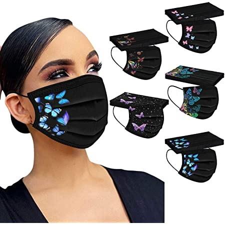 Patterned Disposable Adults Face Masks, 50's