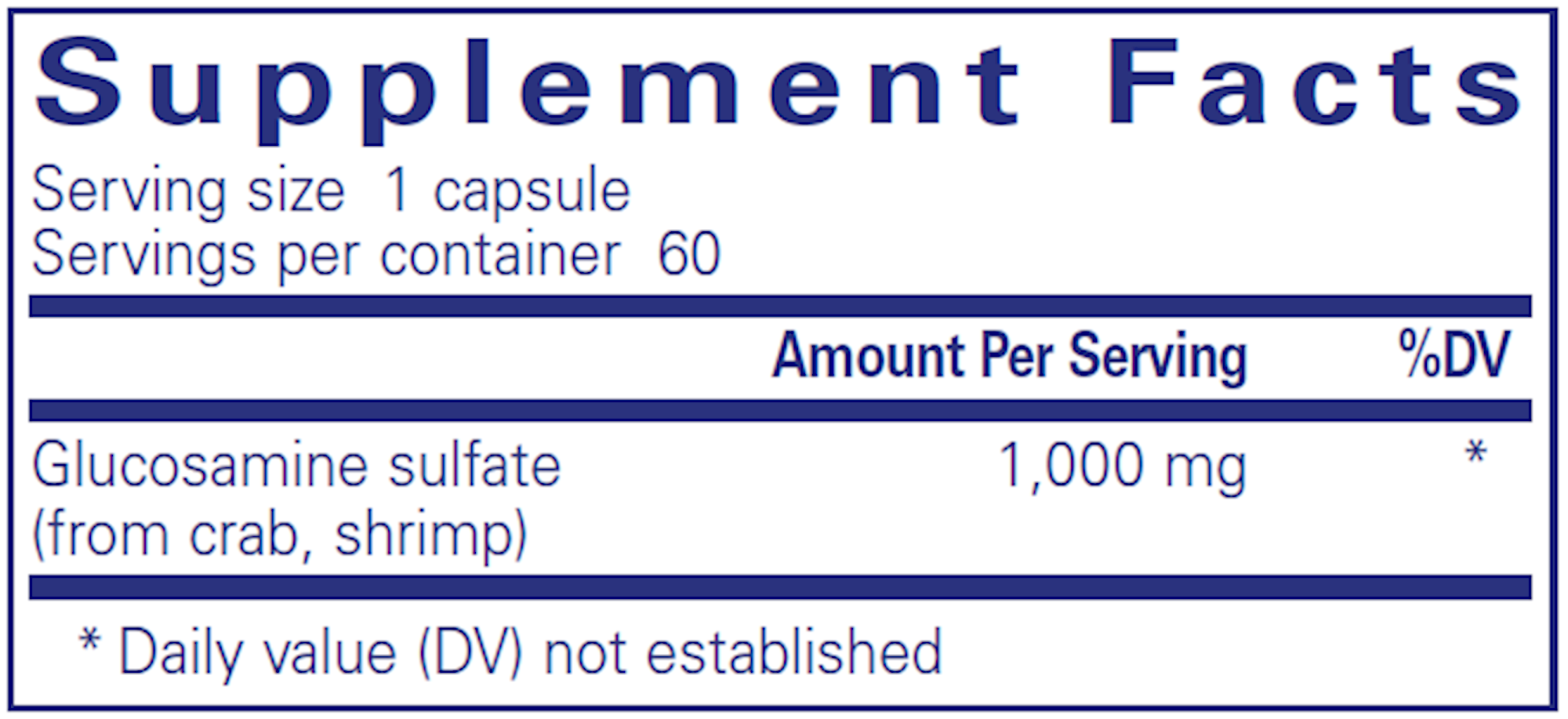 Pure Encapsulations Glucosamine Sulfate 1000 mg