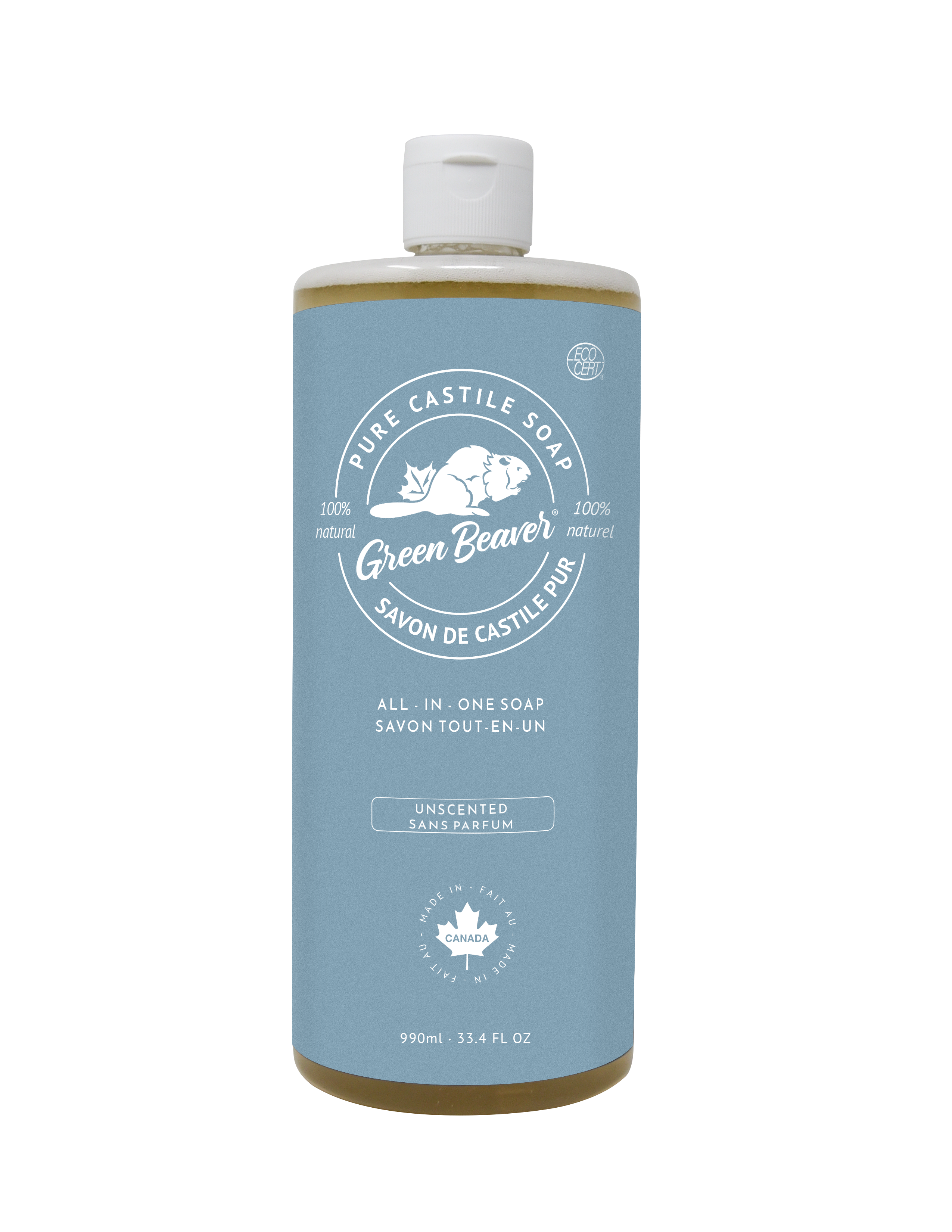 Green Beaver - Sunflower Liquid Soap - Unscented, 1L