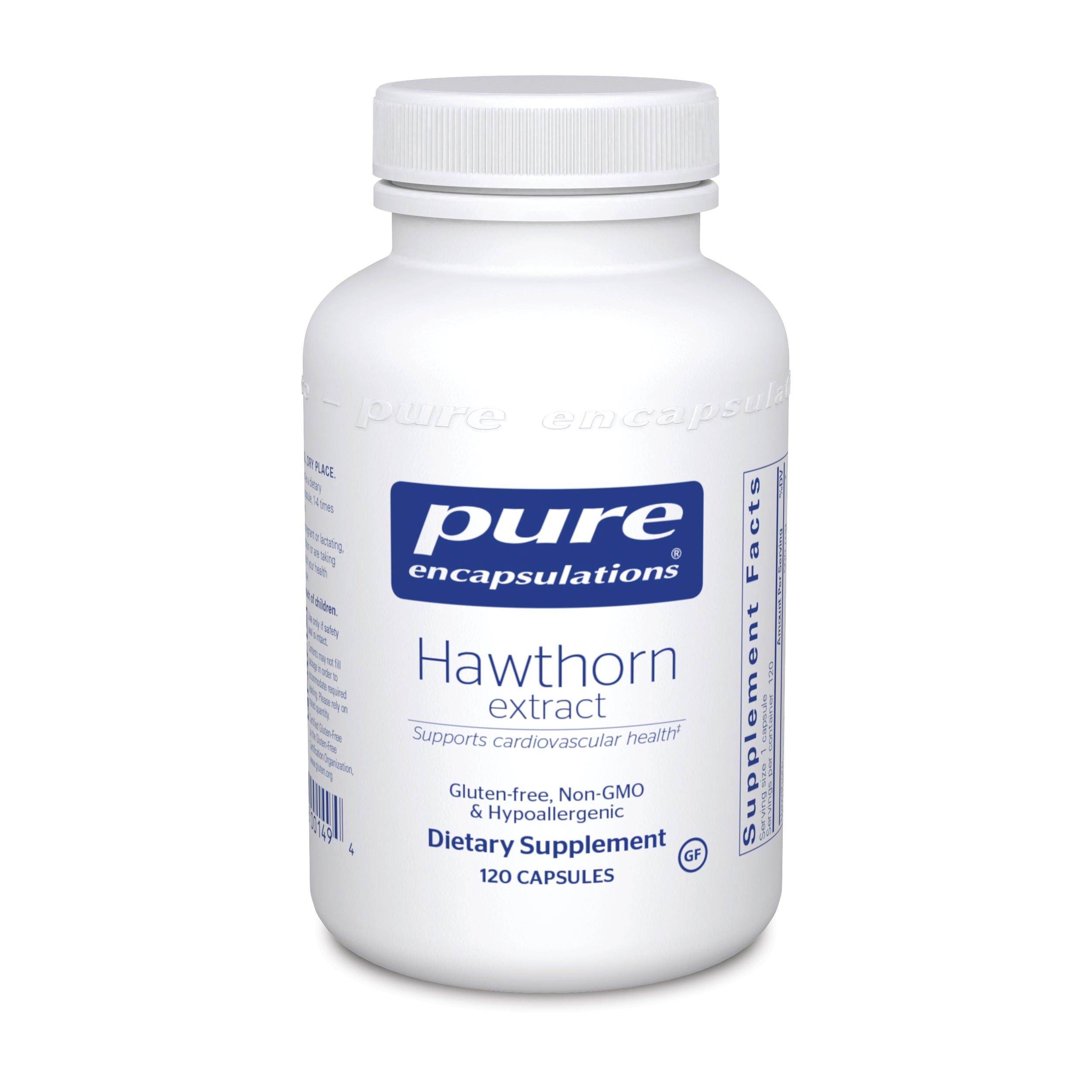 Pure Encapsulations Hawthorne extract 120 vegcaps