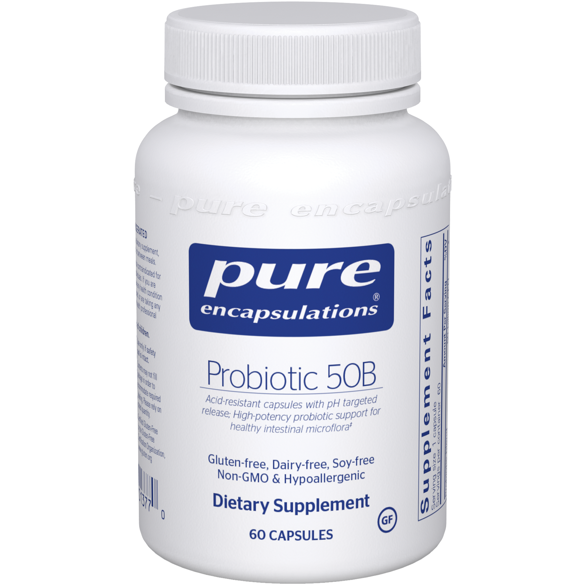 Pure Encapsulations Probiotic 50B (soy & dairy free) 60 caps
