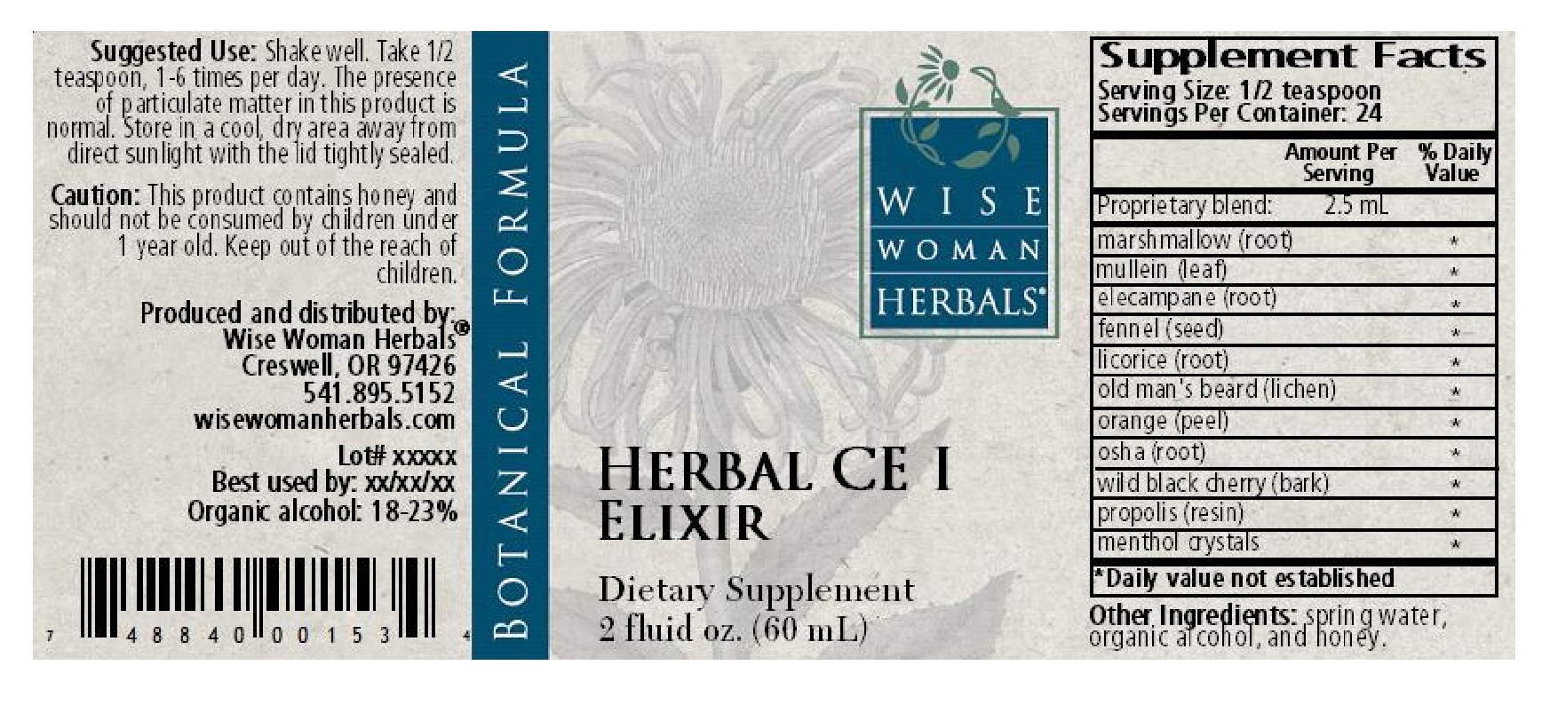 Wise Woman Herbals Herbal CE I