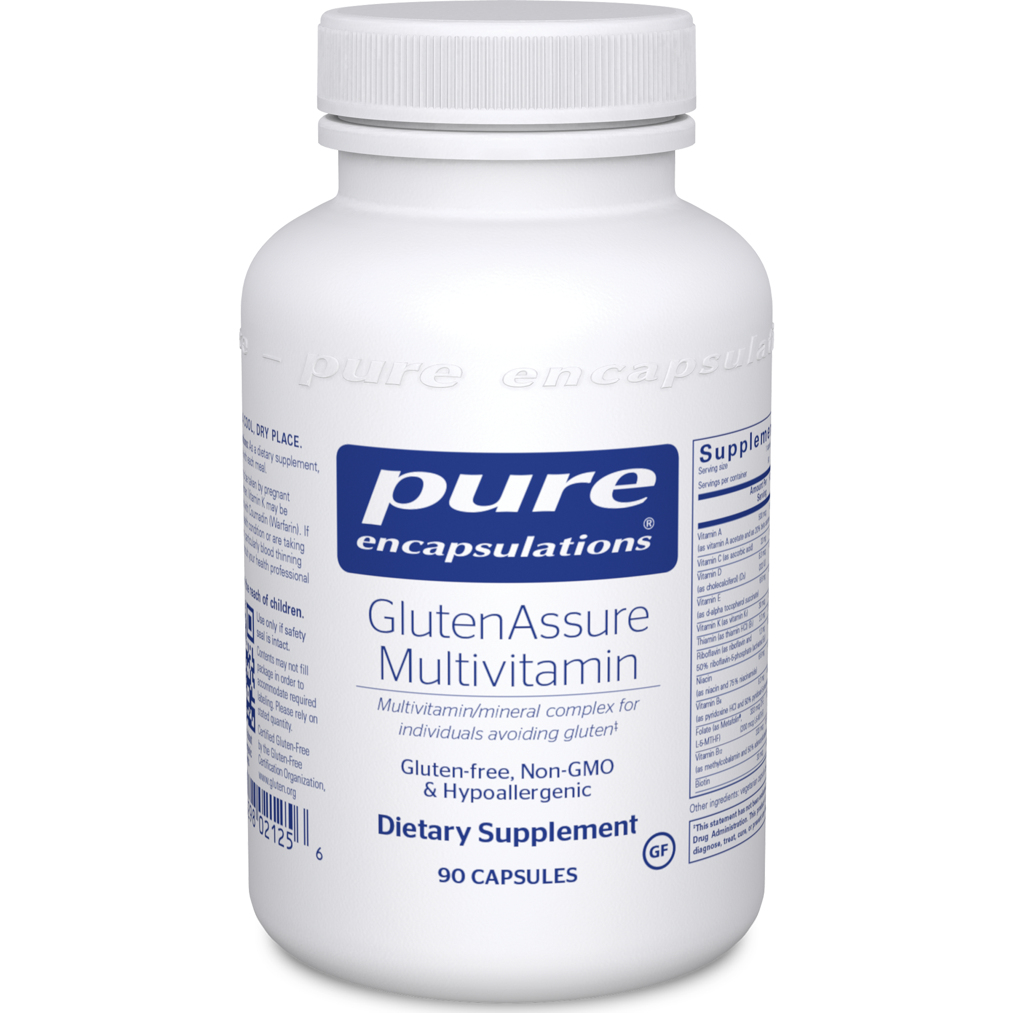 Pure Encapsulations GlutenAssure Mulitivitamin 90 caps