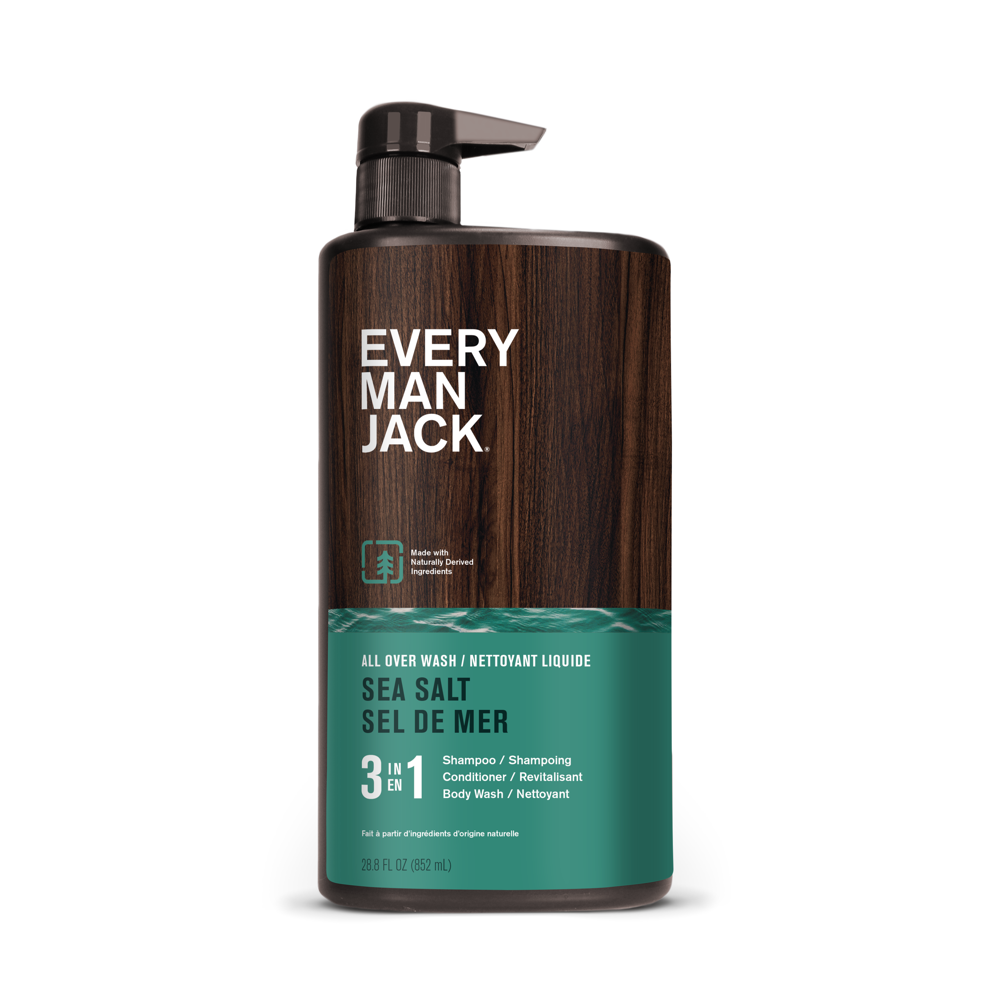 Every Man Jack - 3-in-1 All Over Wash - Sea Salt, 852 mL