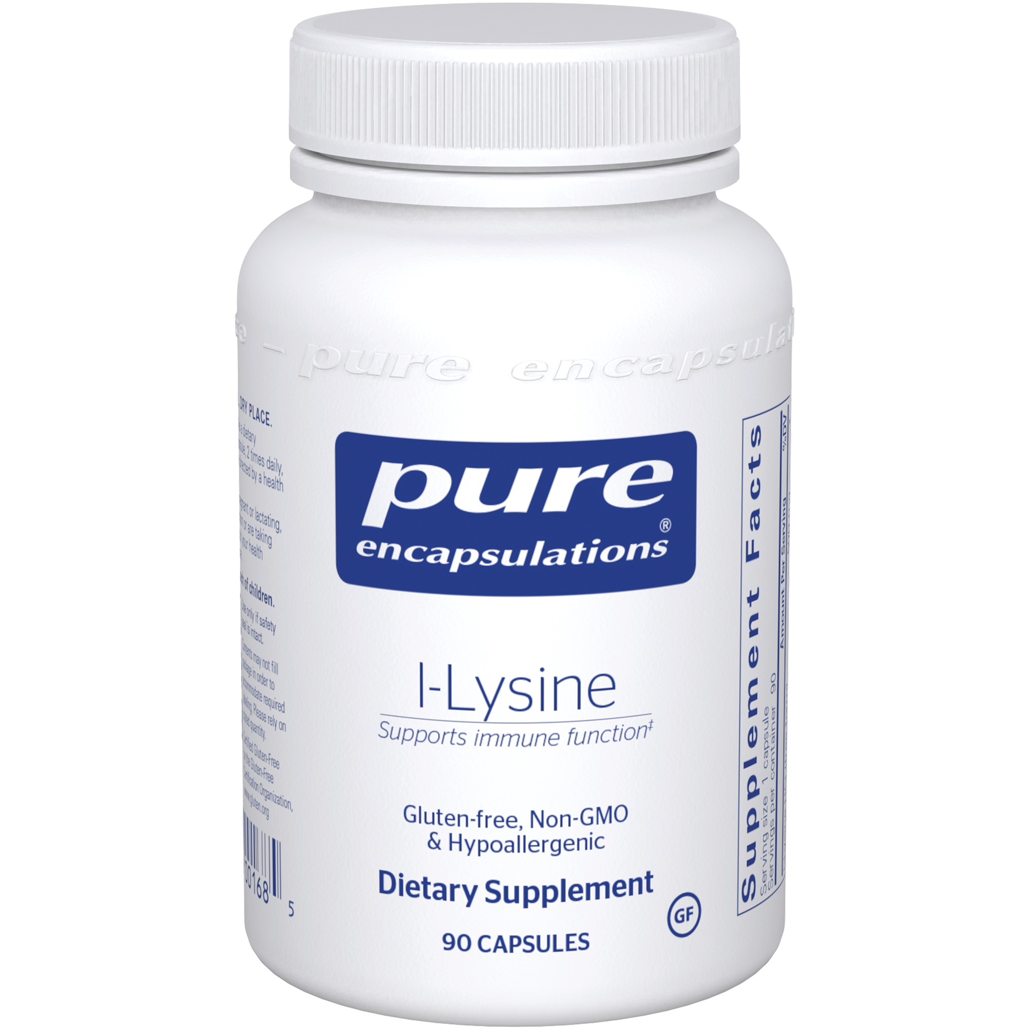 Pure Encapsulations l-Lysine 500 mg 90 vegcaps
