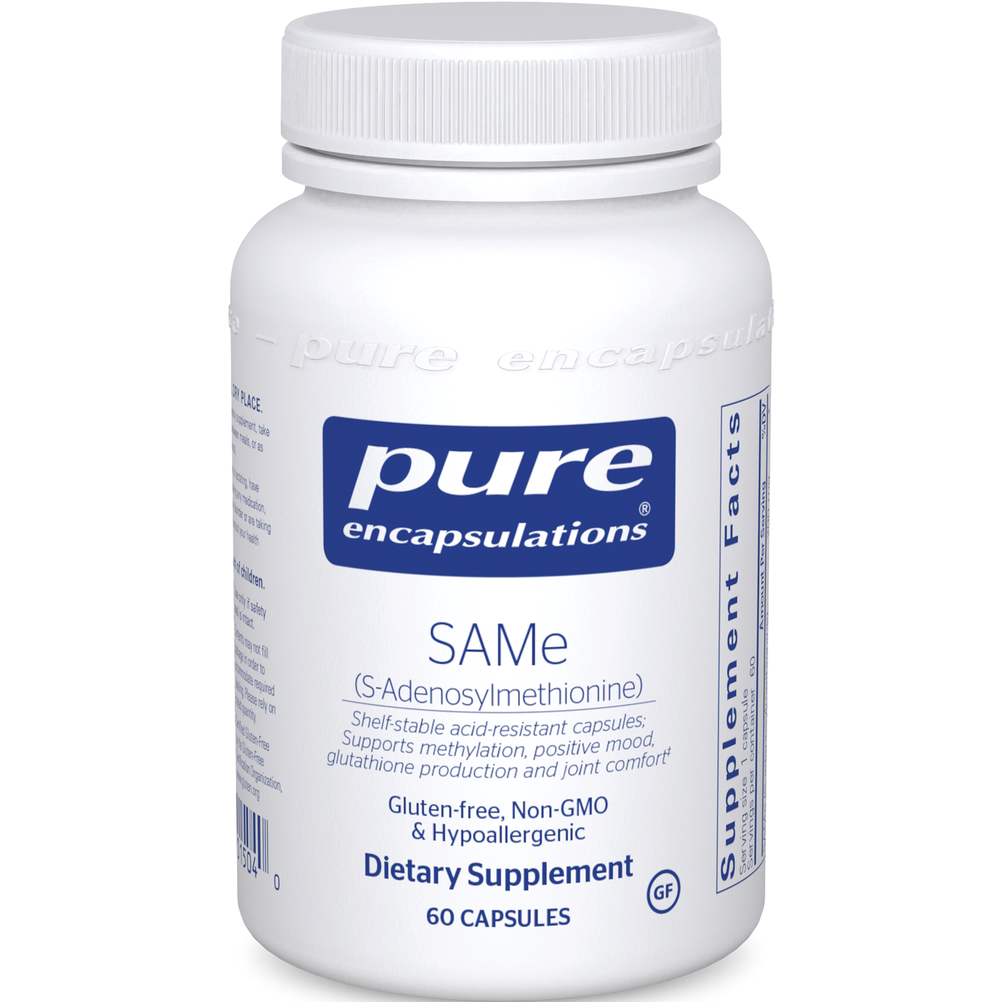 Pure Encapsulations SAMe (S-Adenosylmethionine) 60 caps