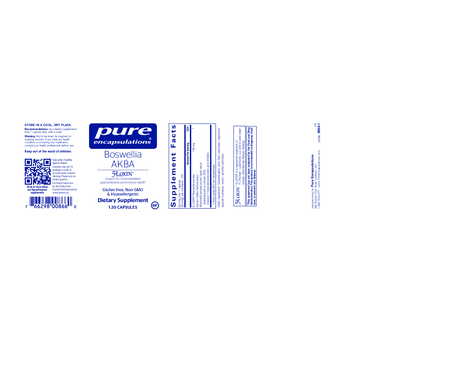 Pure Encapsulations Boswellia AKBA