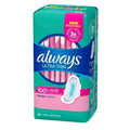 Always Ultra Thin Pads Slender Unscented With Wings, 36 Count