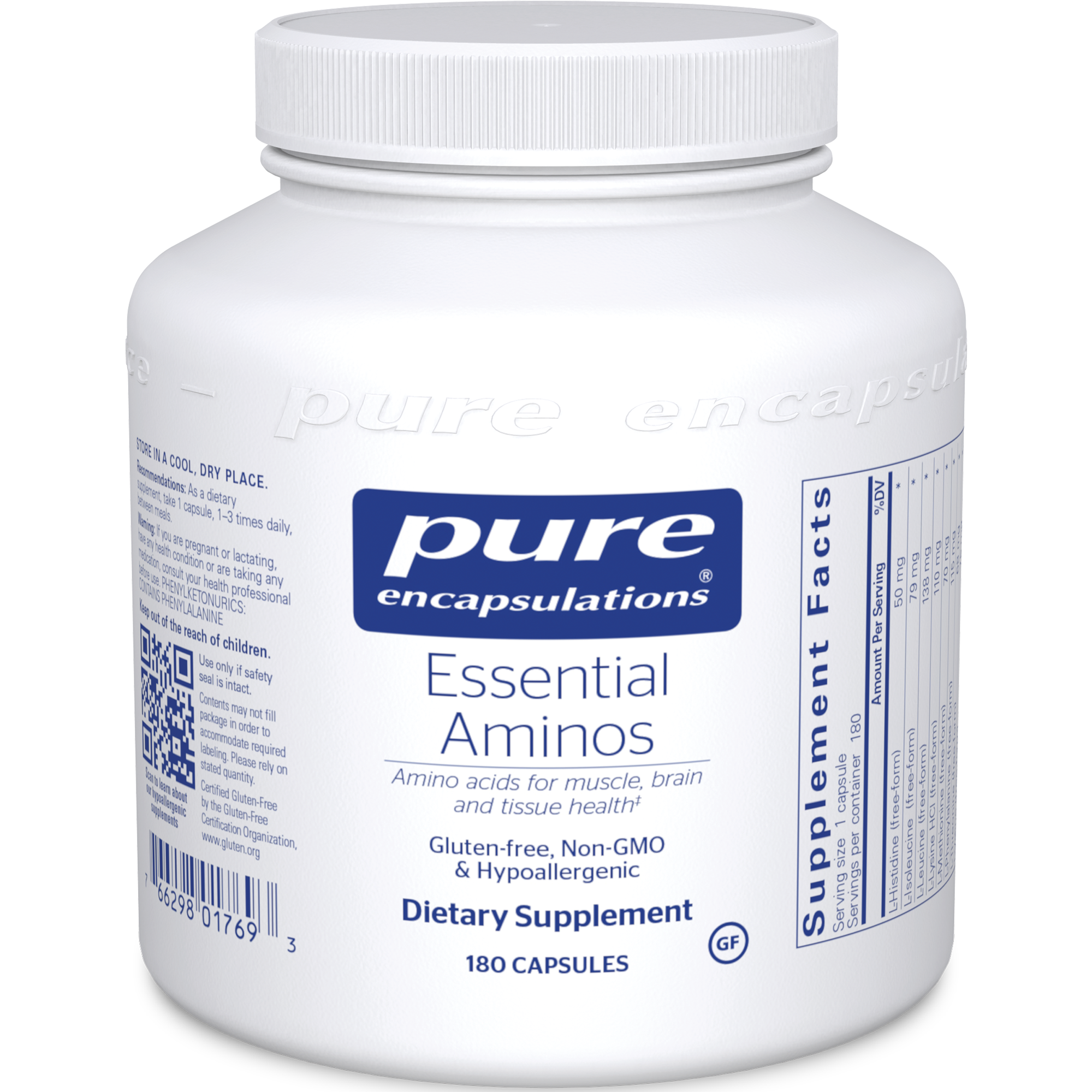 Pure Encapsulations Essential Aminos 180 vegcaps