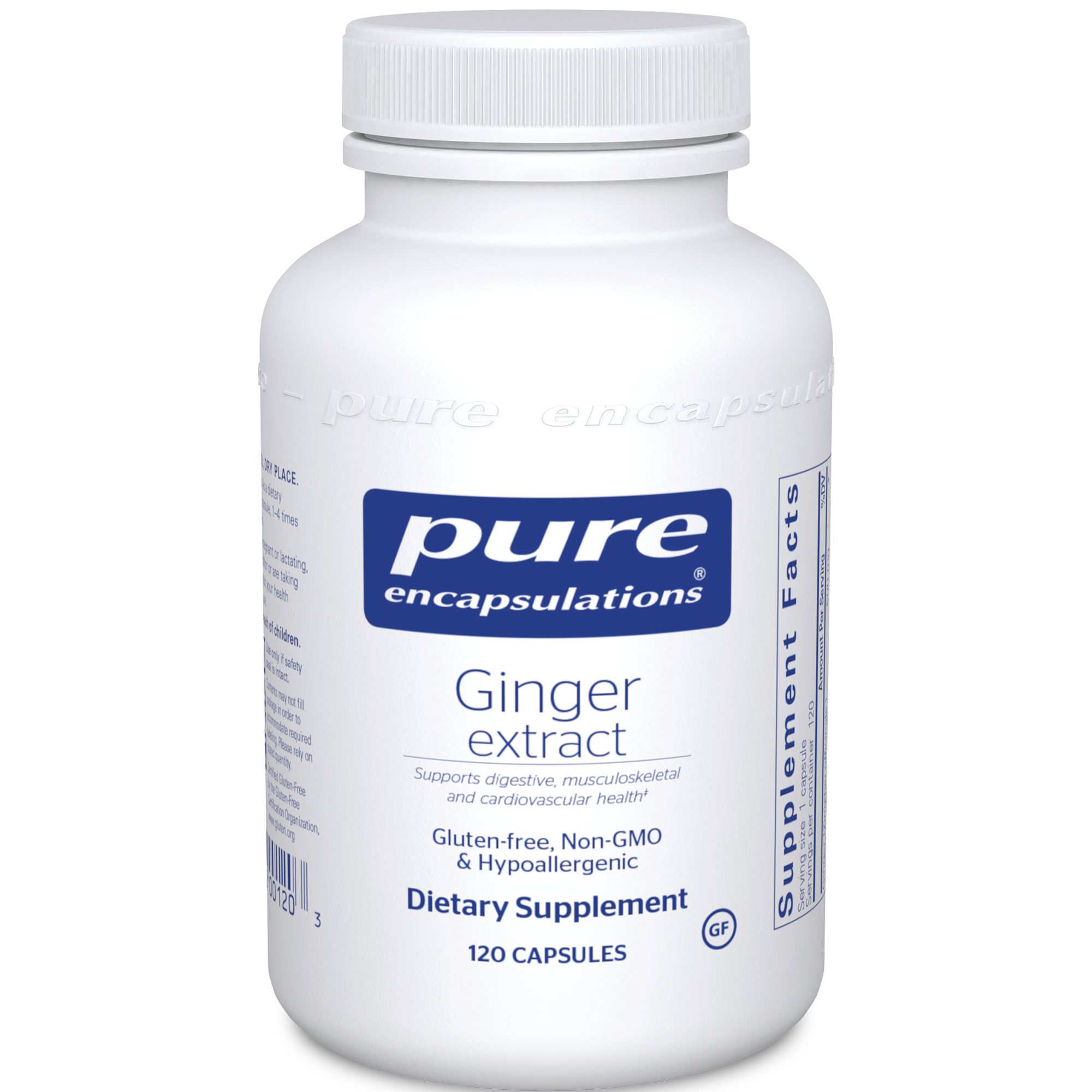 Pure Encapsulations Ginger extract 120 vegcaps