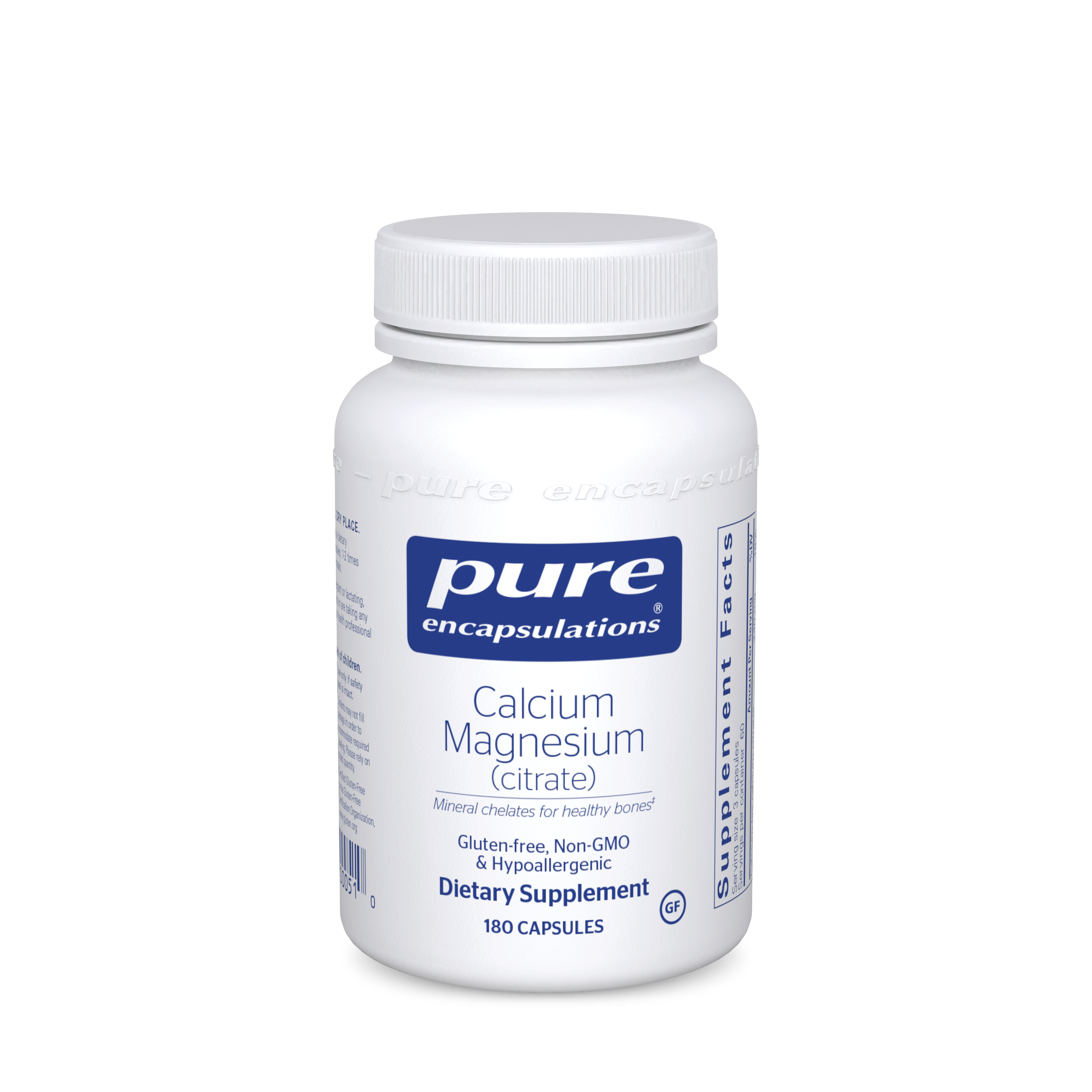 Pure Encapsulations Calcium Mag (citrate) 80 mg