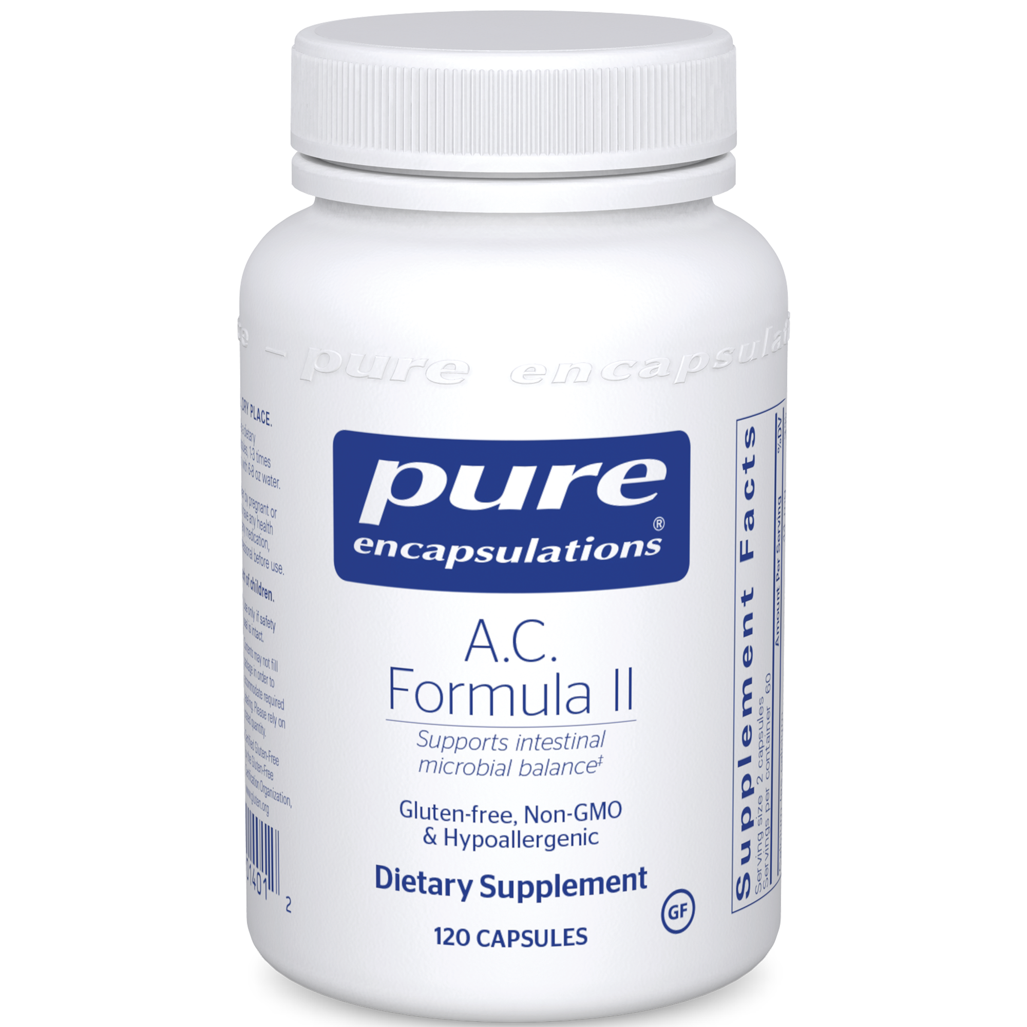 Pure Encapsulations A.C. Formula II 120 vcaps