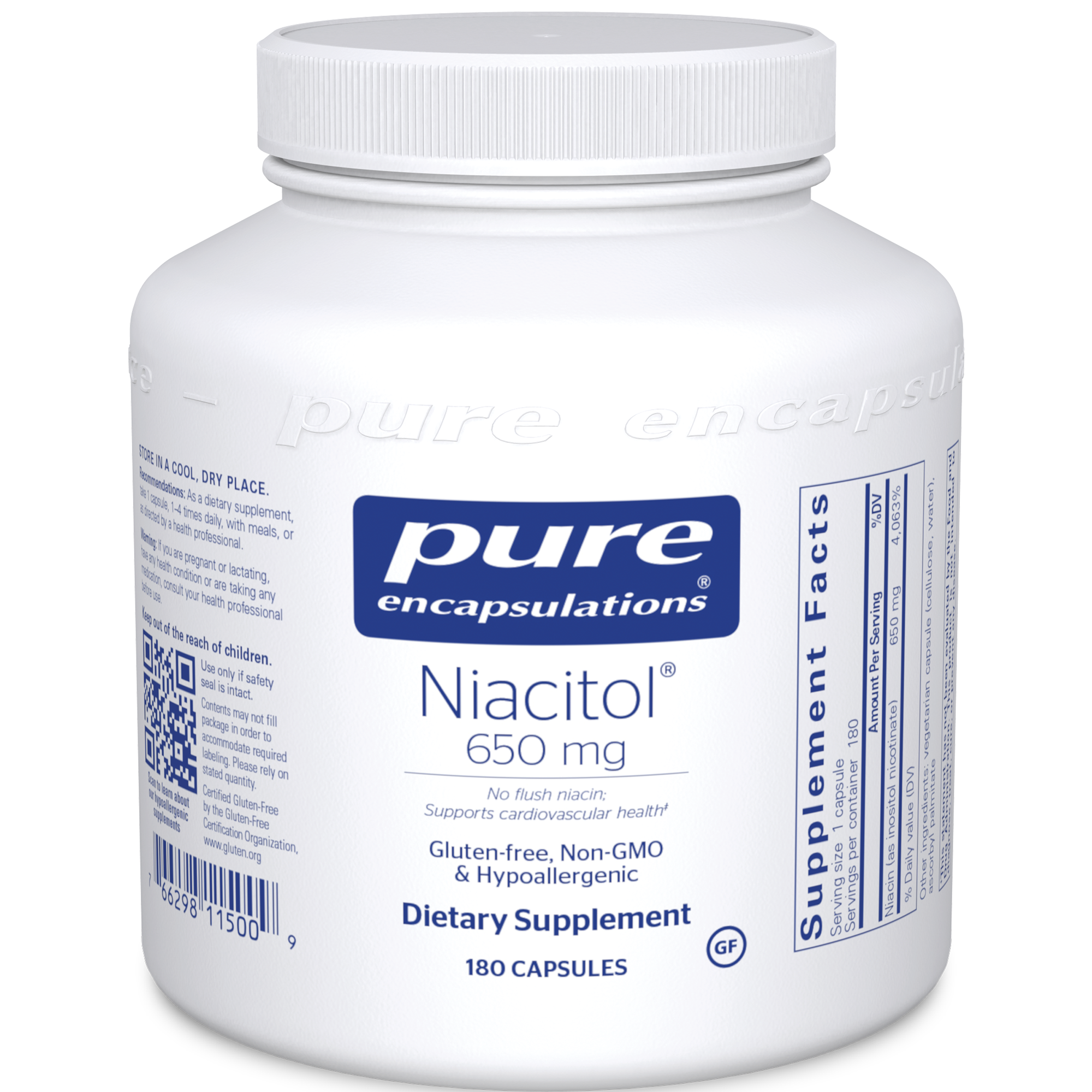 Pure Encapsulations Niacitol 650 180 caps