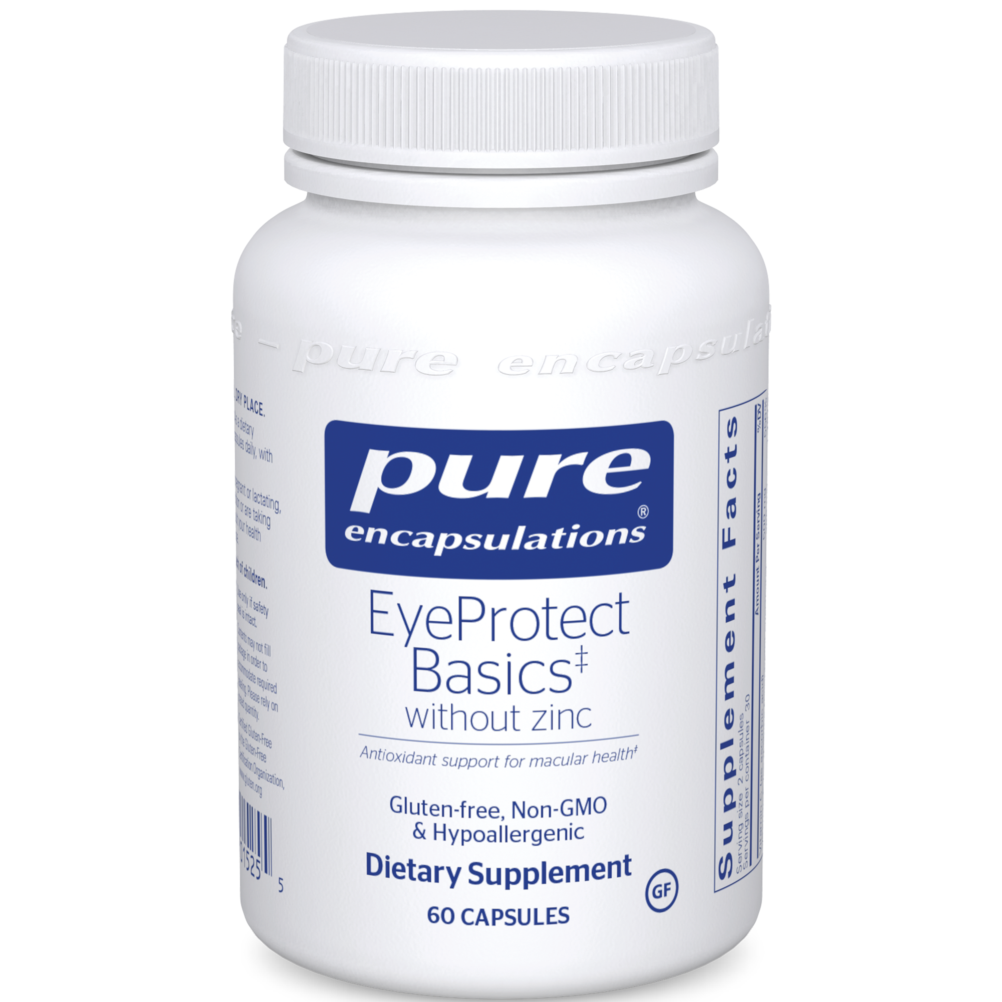 Pure Encapsulations EyeProtect Basics (without zinc) 60 caps