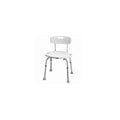 Carex FGB75300 0000 Adjustable Bath and Shower Seat with Back, White