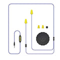 New Plugfones PGP-UY Guardian plus Wired Earphone, Blue/Yellow